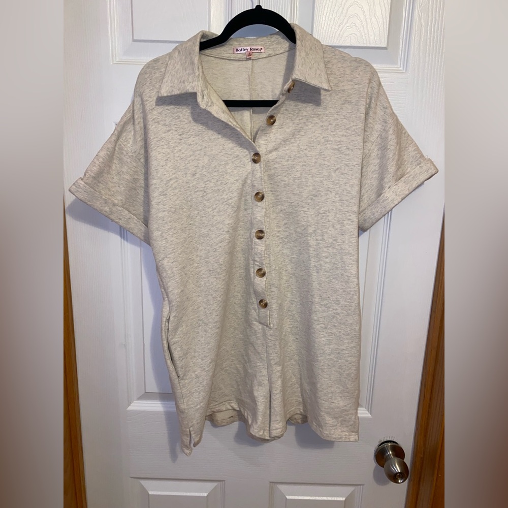 Beige Romper, Size S